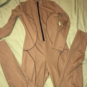 Medium Tan 1 Piece body suit